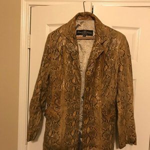 Power Source Long Leather Jacket